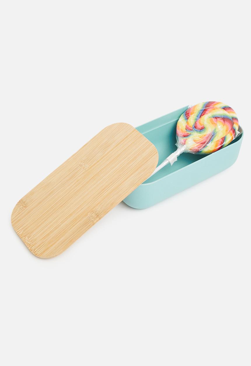 Excellent Houseware - Lunchbox bamboo - blue