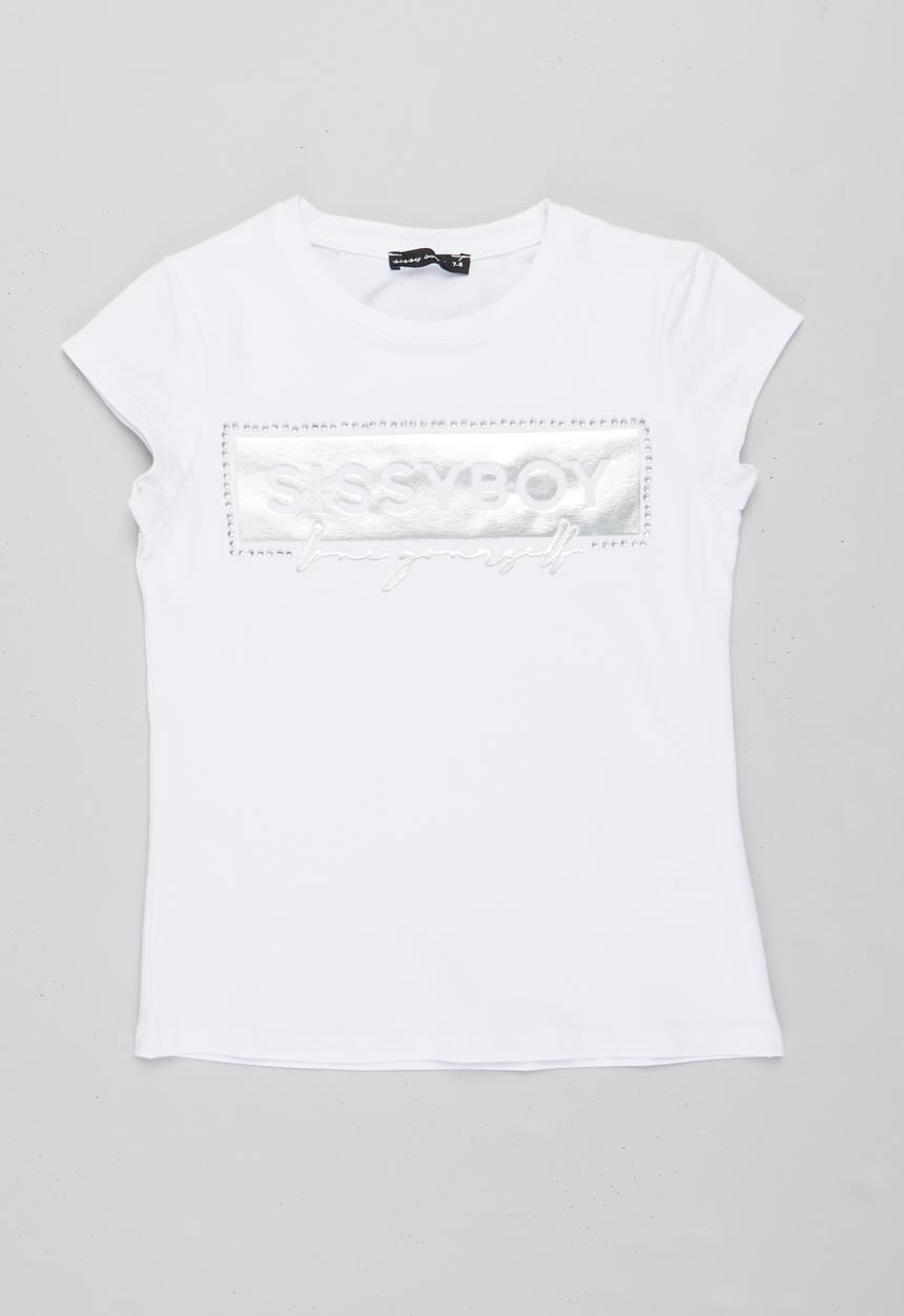 SISSY BOY - Lita fitted top - white