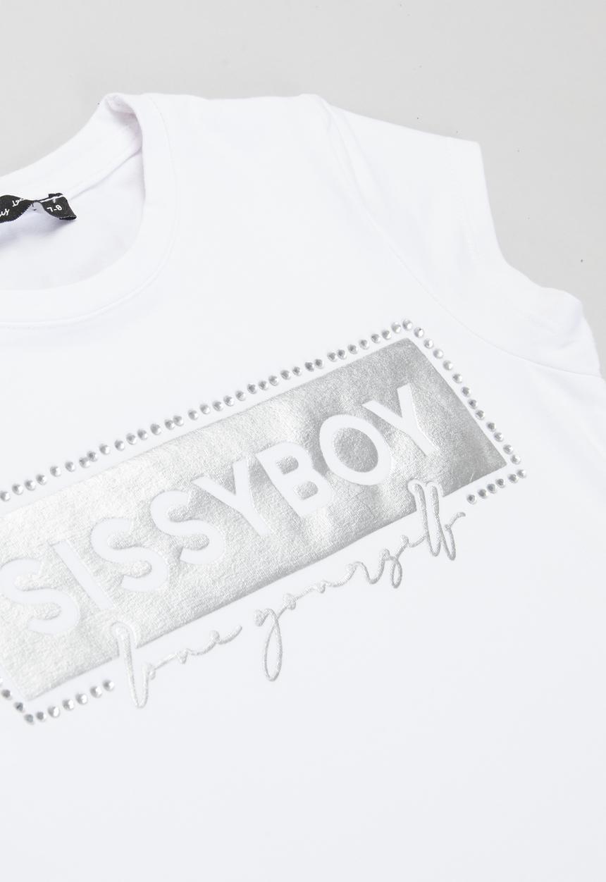 SISSY BOY - Lita fitted top - white