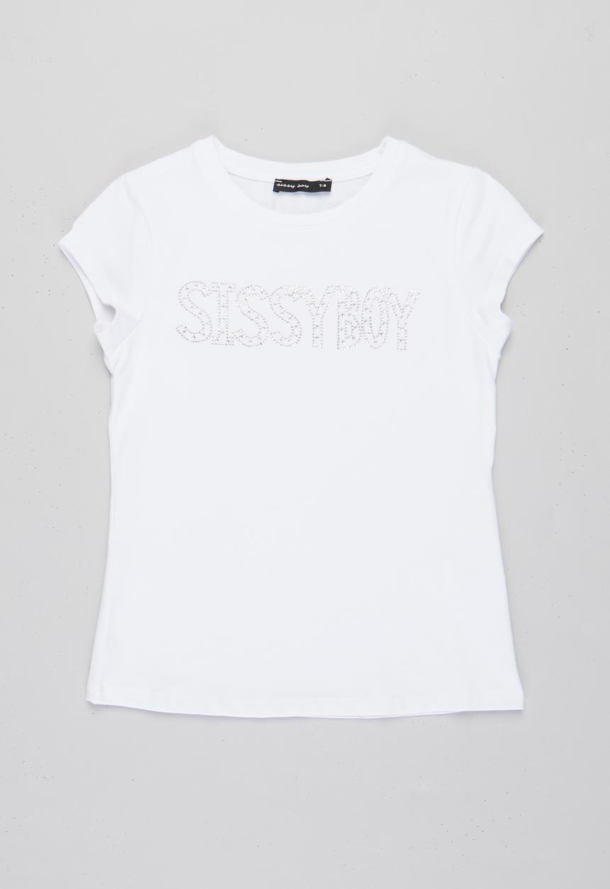 SISSY BOY - Isadora fitted top - white