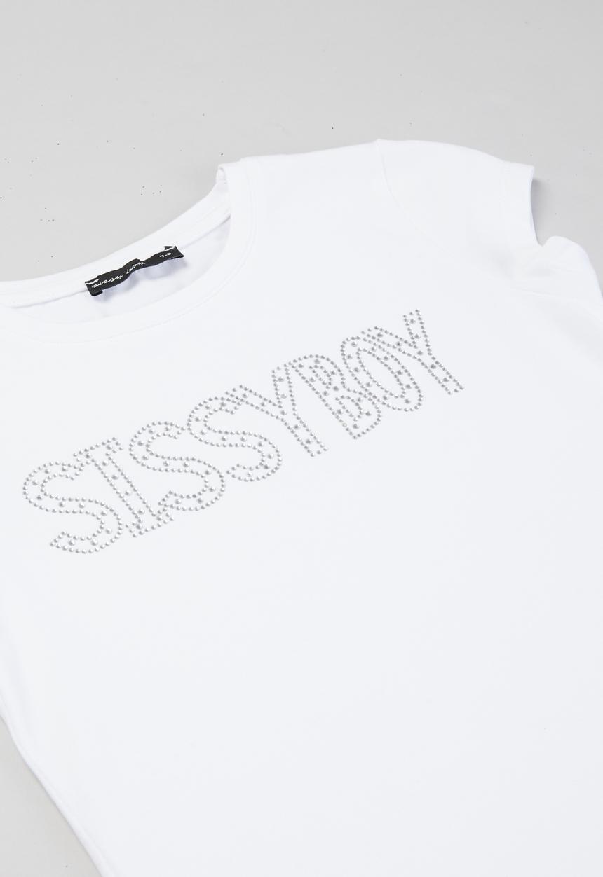 SISSY BOY - Isadora fitted top - white