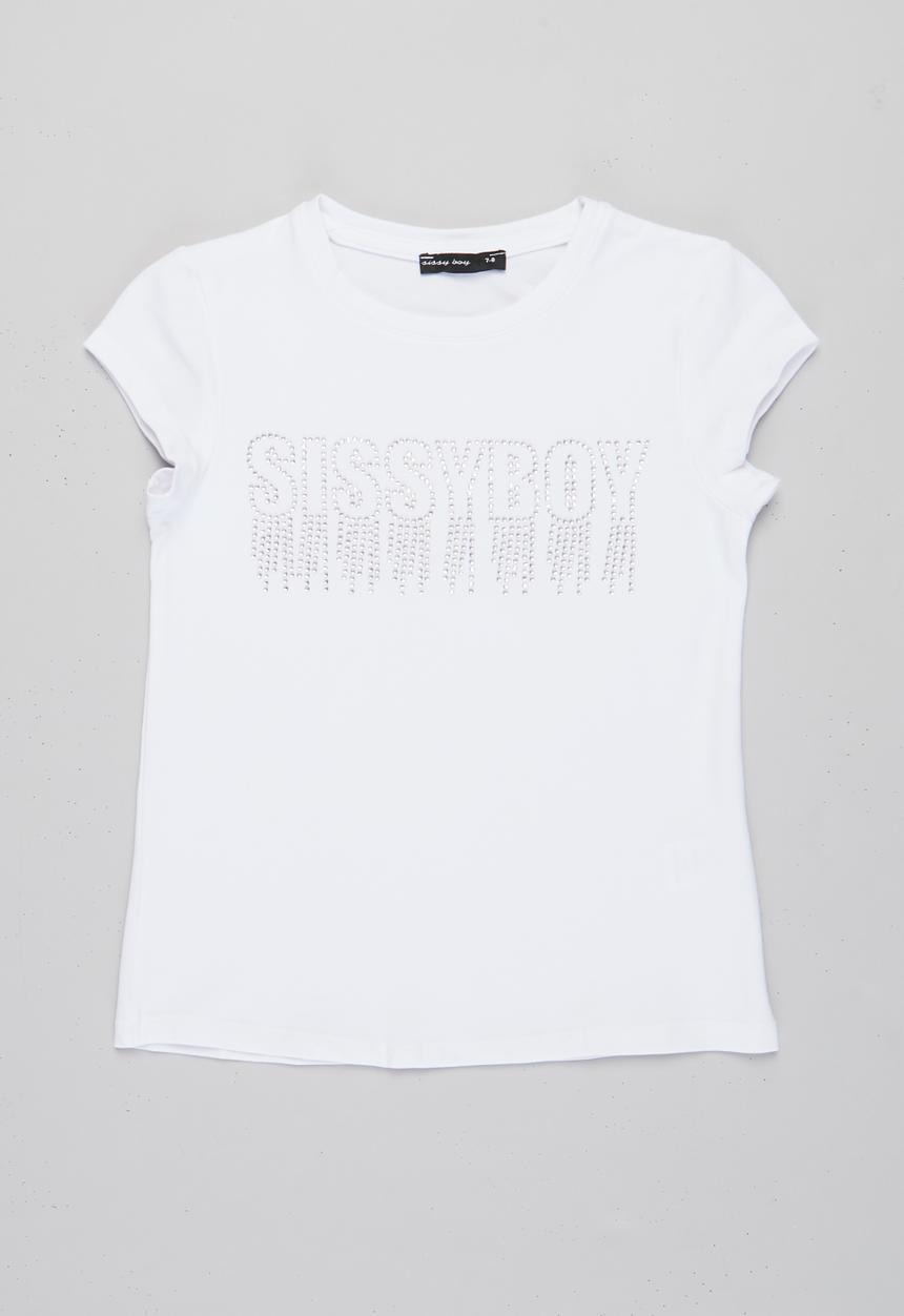 SISSY BOY - Danae fitted top - white