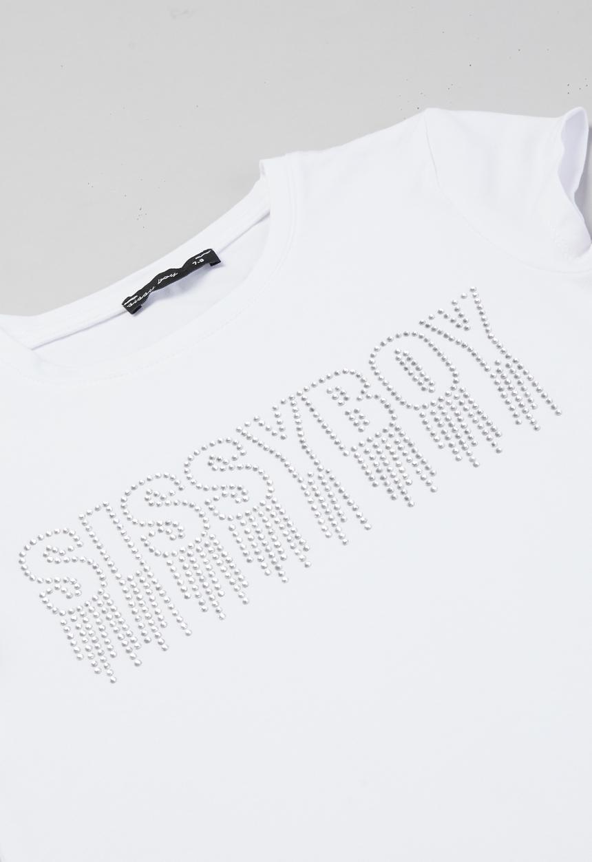 SISSY BOY - Danae fitted top - white