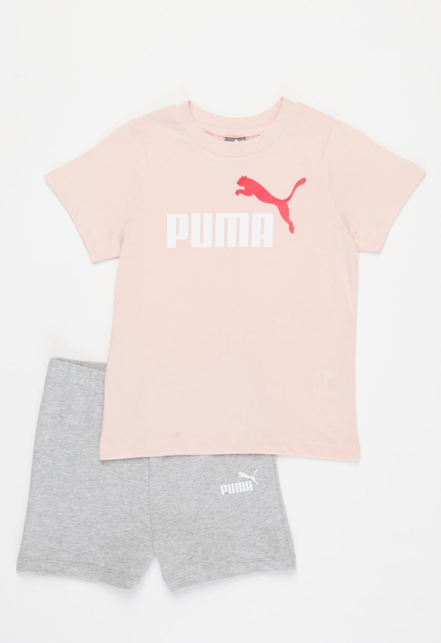 PUMA - Minicats tee & shorts set b - lotus