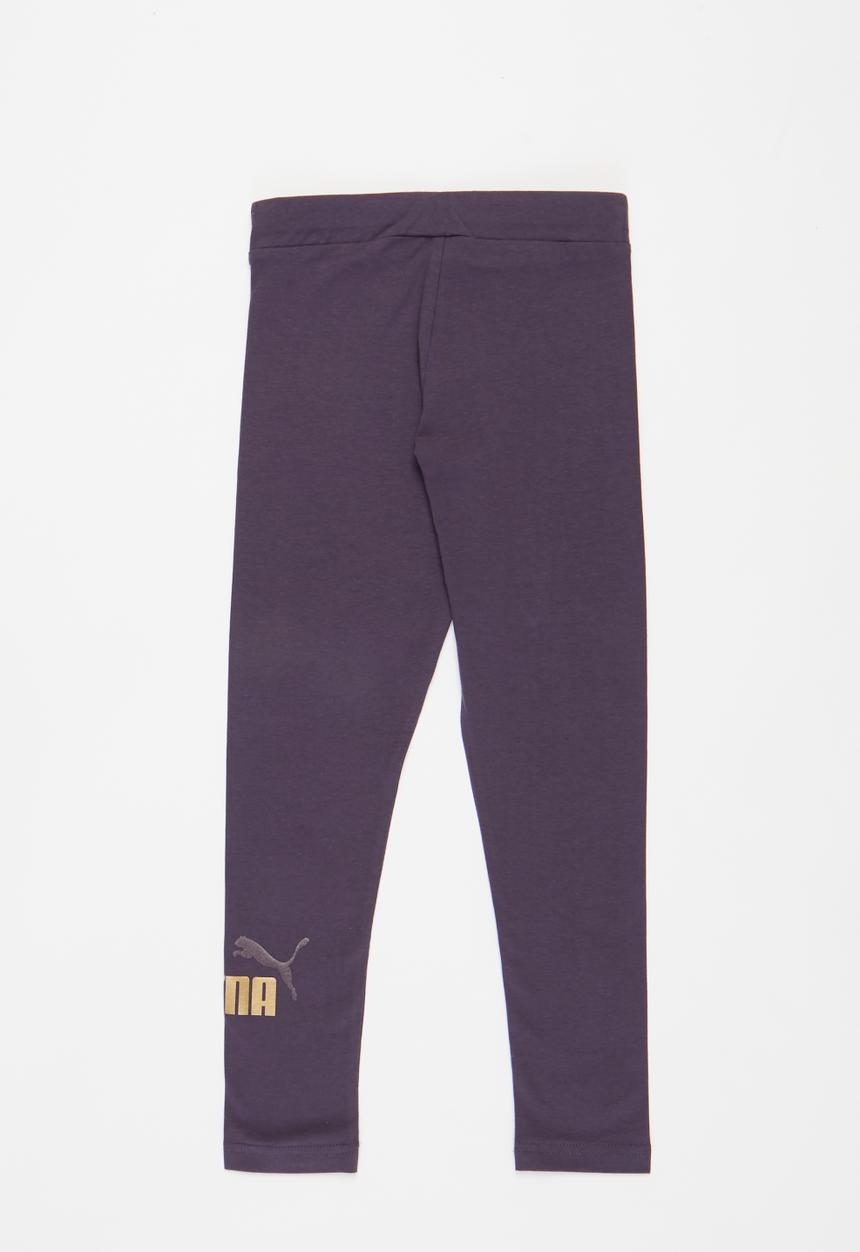 PUMA - Ess+ logo leggings g - sweet grape-gold
