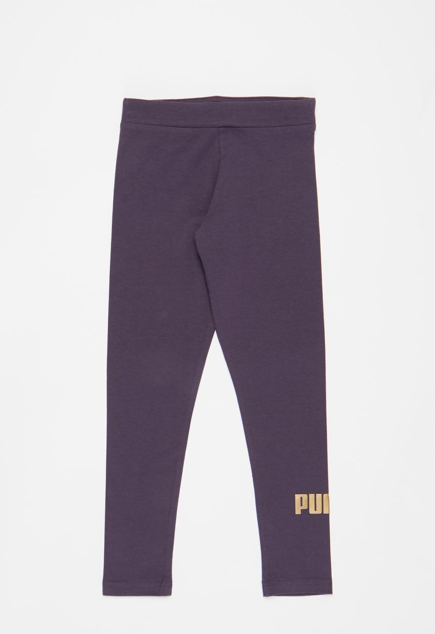 PUMA - Ess+ logo leggings g - sweet grape-gold