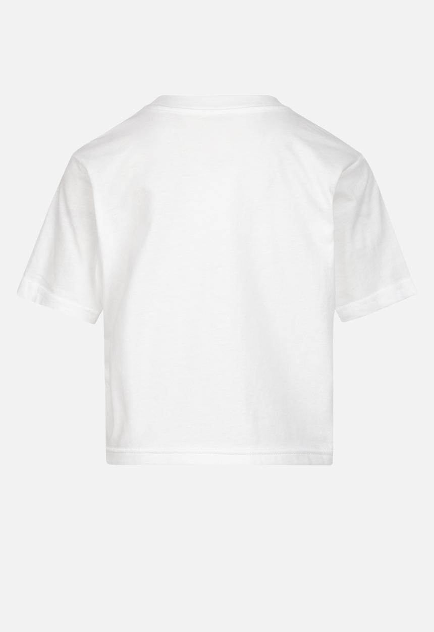 Converse - Cnvg short sleeve ruched knit top - white