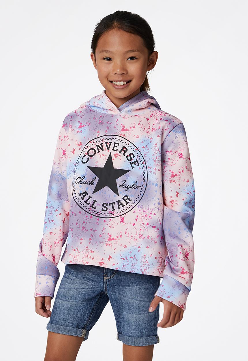 Converse - Cnvg aop cropped hoodie - multi