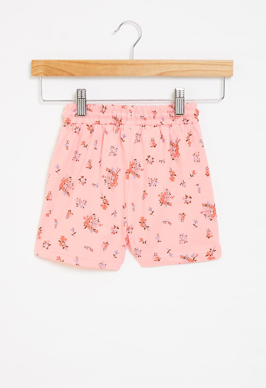 Pop Candy - Girls shorts with flowers - pink