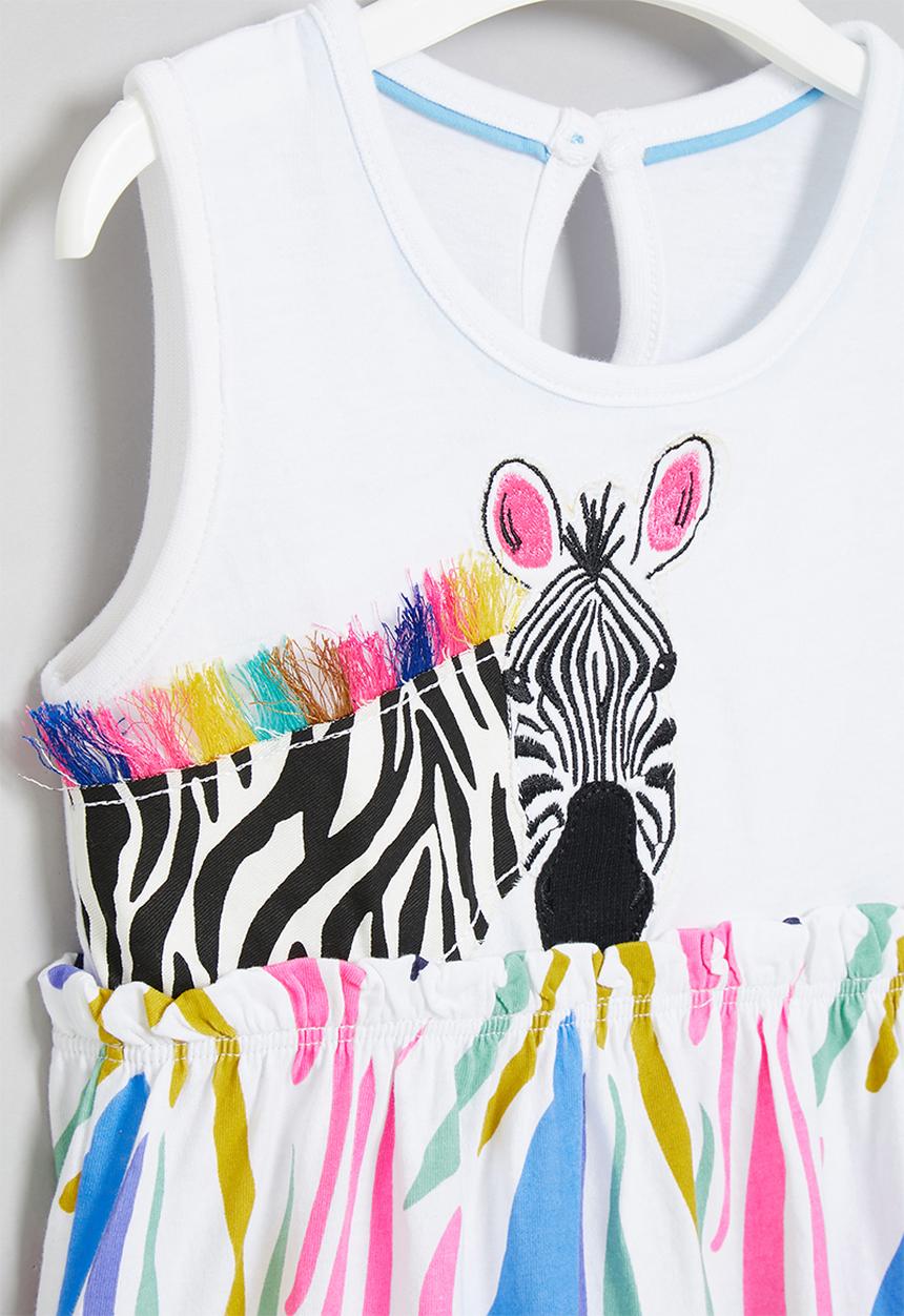Pop Candy - Girls zebra dress - multi