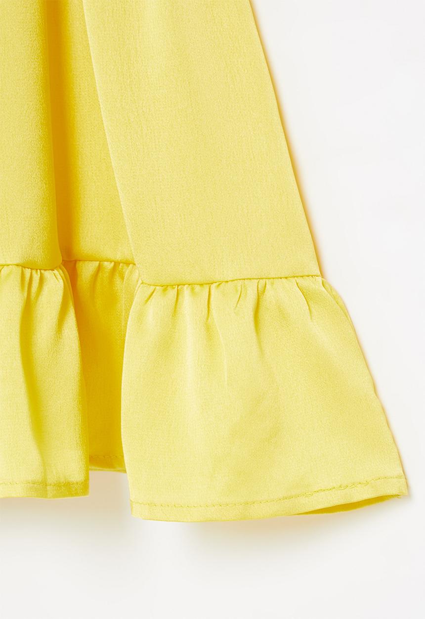 Pop Candy - Frill sleeve dress - yellow