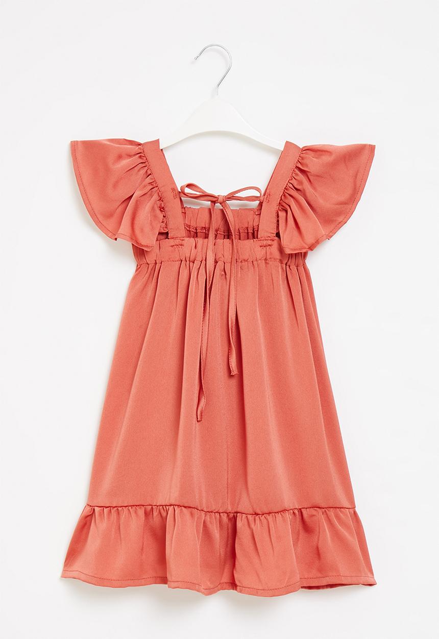 Pop Candy - Frill sleeve dress - red