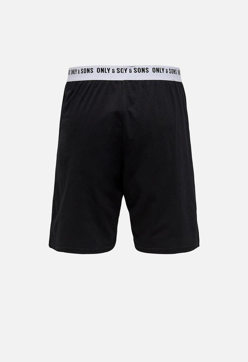 Only & Sons - Onsanton lounge shorts - black