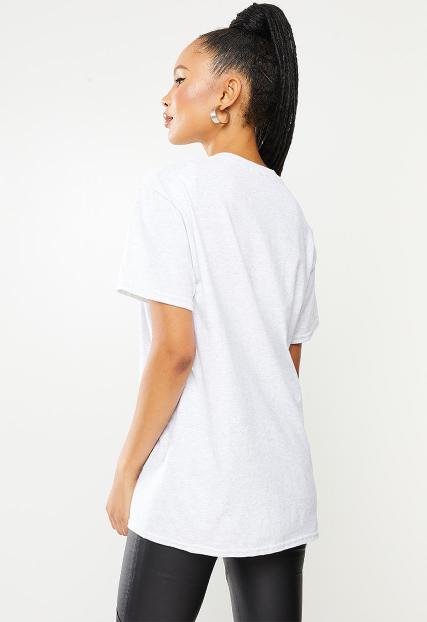 Missguided - Wonderer dog oversized tee - grey marle 
