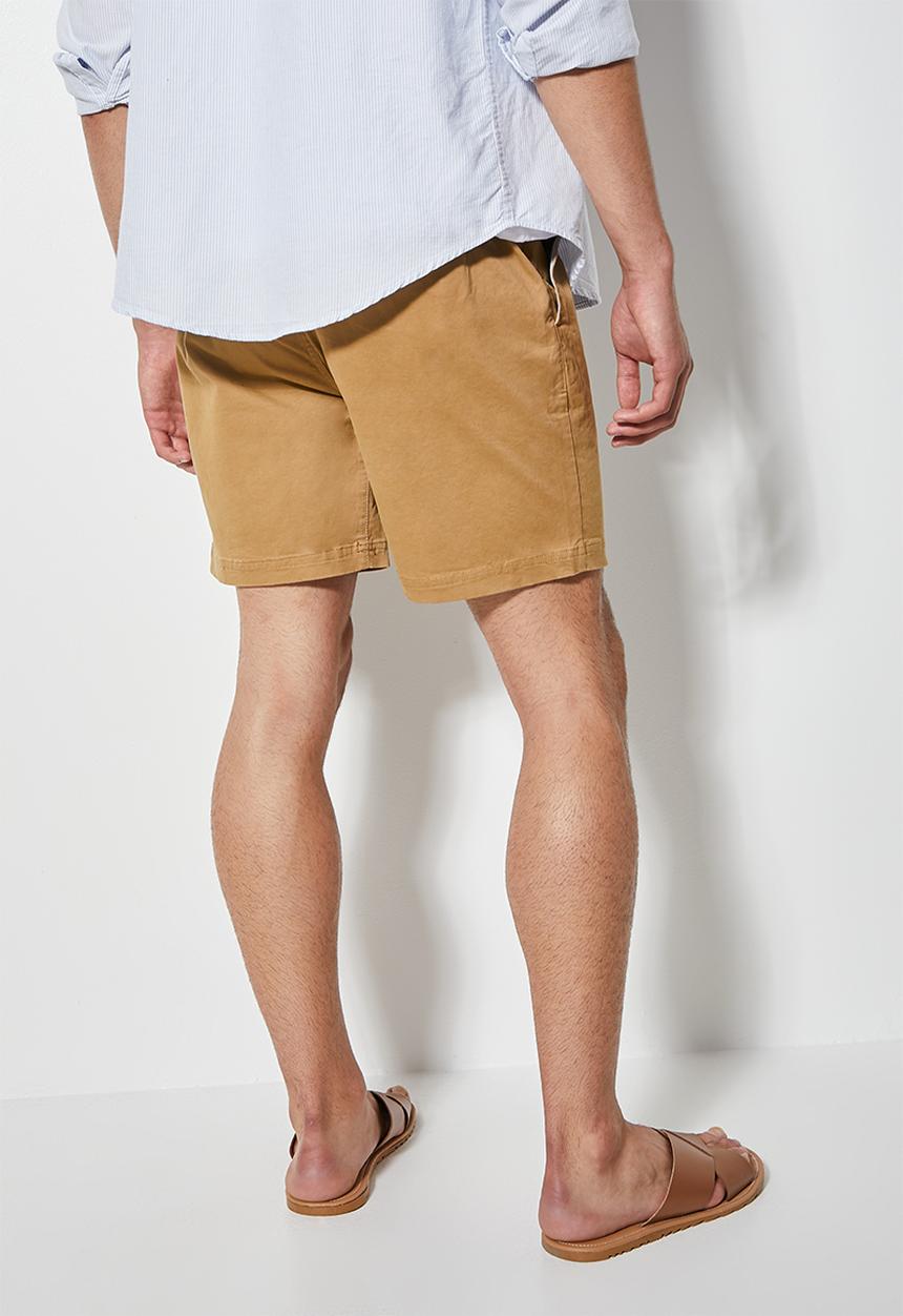 Superbalist - Deco elasticated short - cement