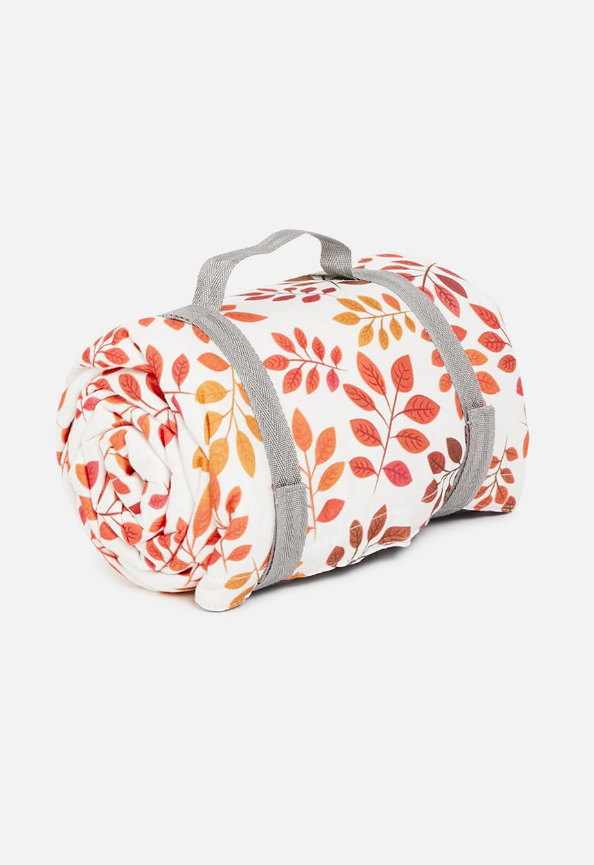 Sixth Floor - Autumn leaves foldable picnic mat - orange