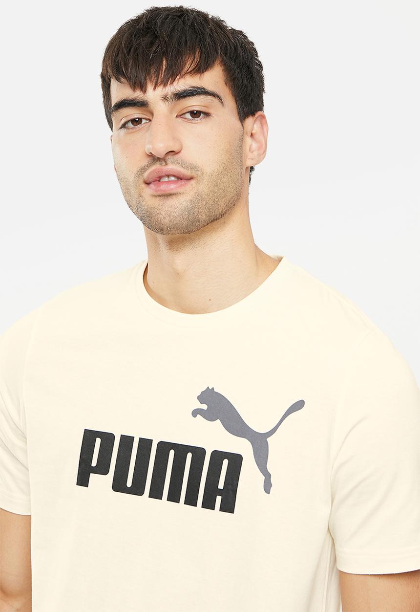 PUMA - Ess+ 2 col logo tee m - ivory glow