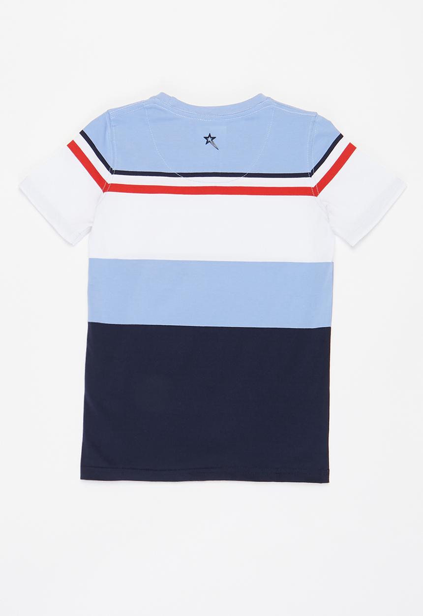 SOVIET - B lando crew neck yarn dye stripe tee - multi