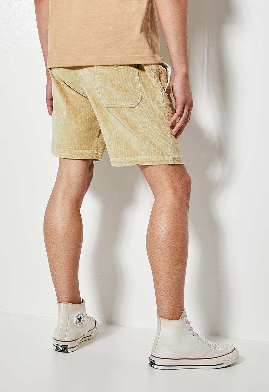 Superbalist - Deco corduroy elasticated short - stone