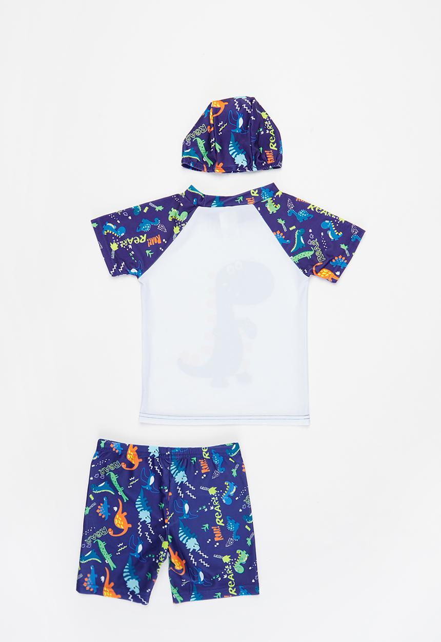 Pop Candy - Boys swimsuit set - white & navy