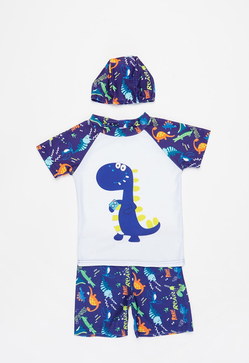 Pop Candy - Boys swimsuit set - white & navy