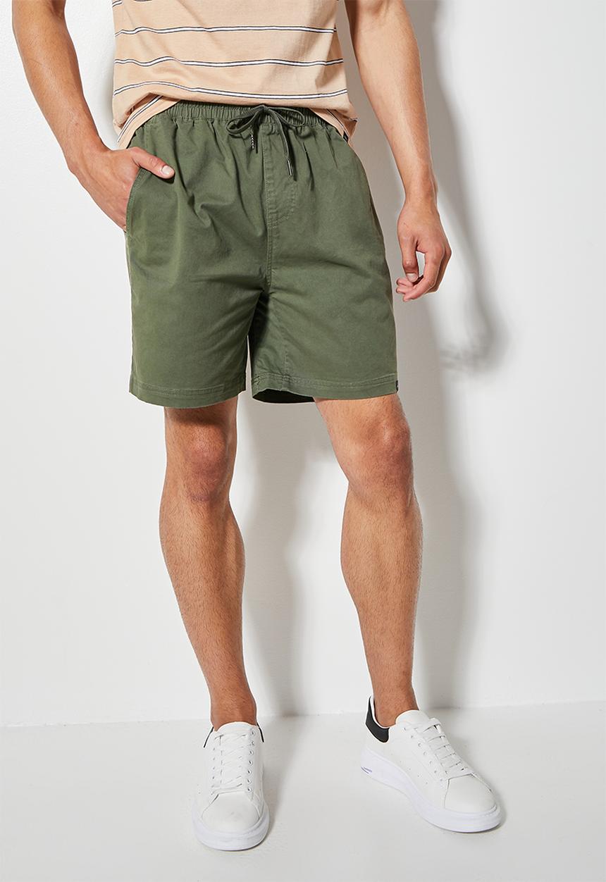 Superbalist - Deco elasticated short - khaki green