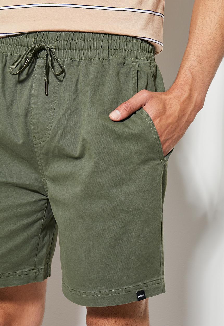Superbalist - Deco elasticated short - khaki green
