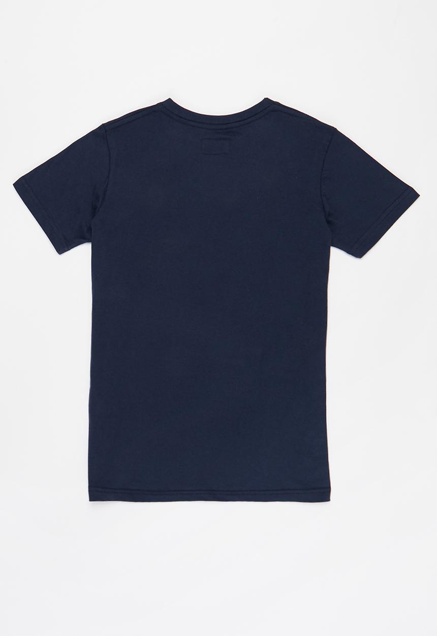 Aca Joe - Boys aca joe emb velt t-shirt - estate blue/ green