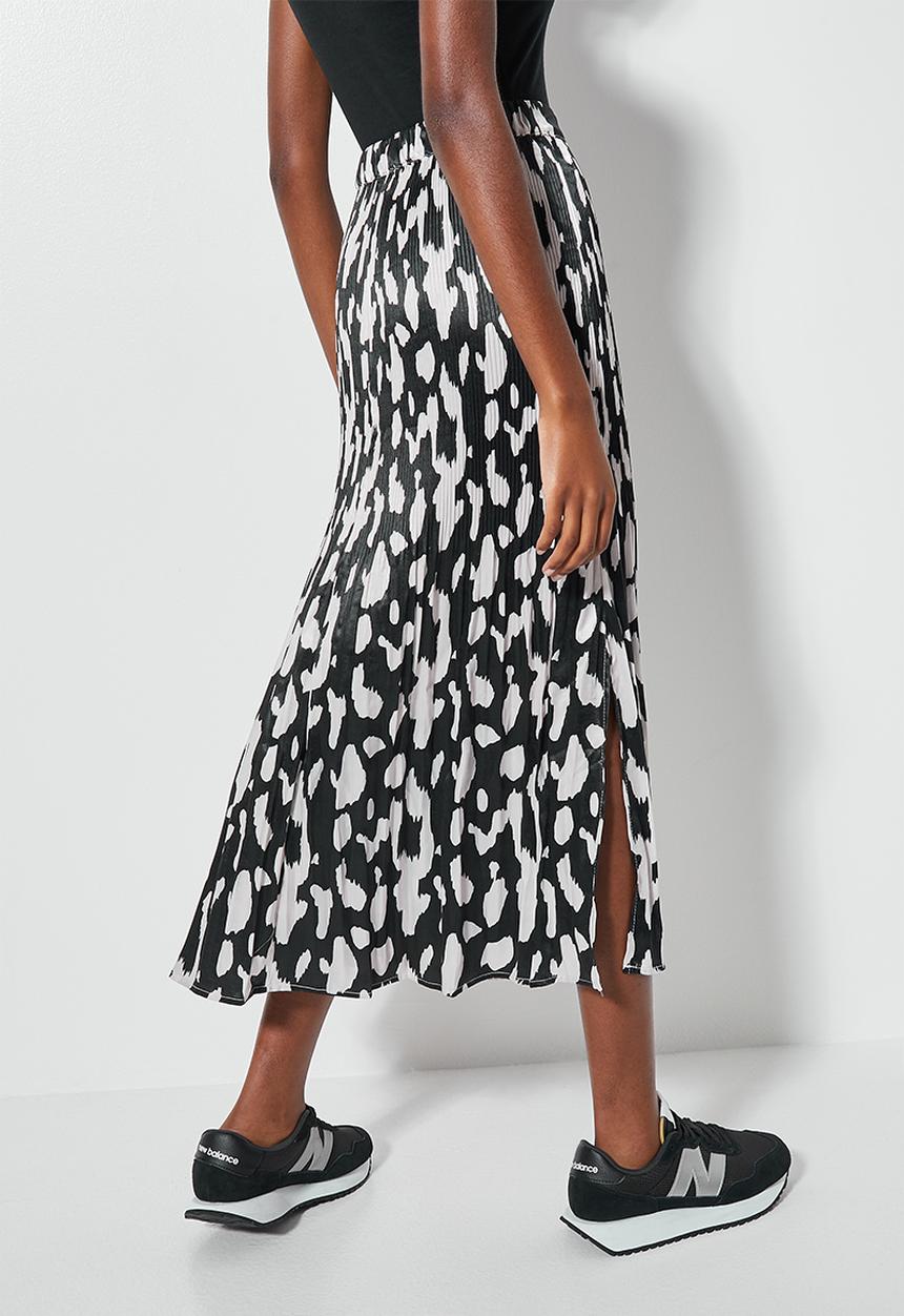 Superbalist - Side slit skirt - black & white
