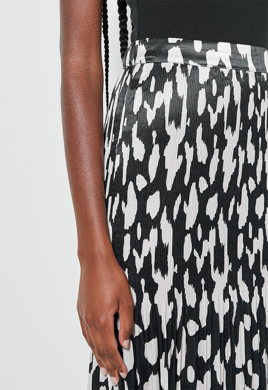 Superbalist - Side slit skirt - black & white