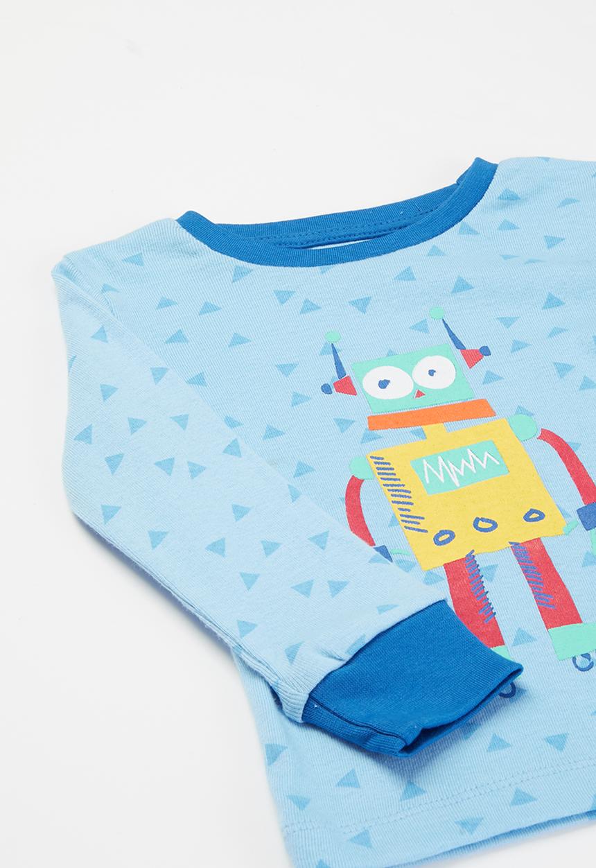 MINOTI - Robot pyjama set - blue