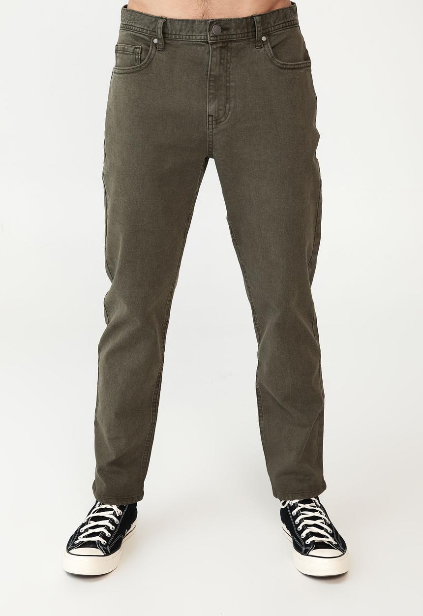 Cotton On - Beckley straight jean - washed forest green