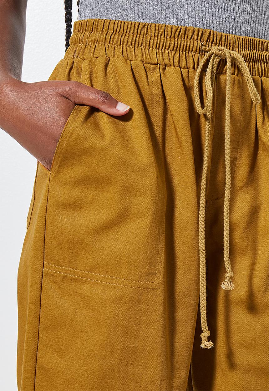 Superbalist - Elasticated chino - tobacco