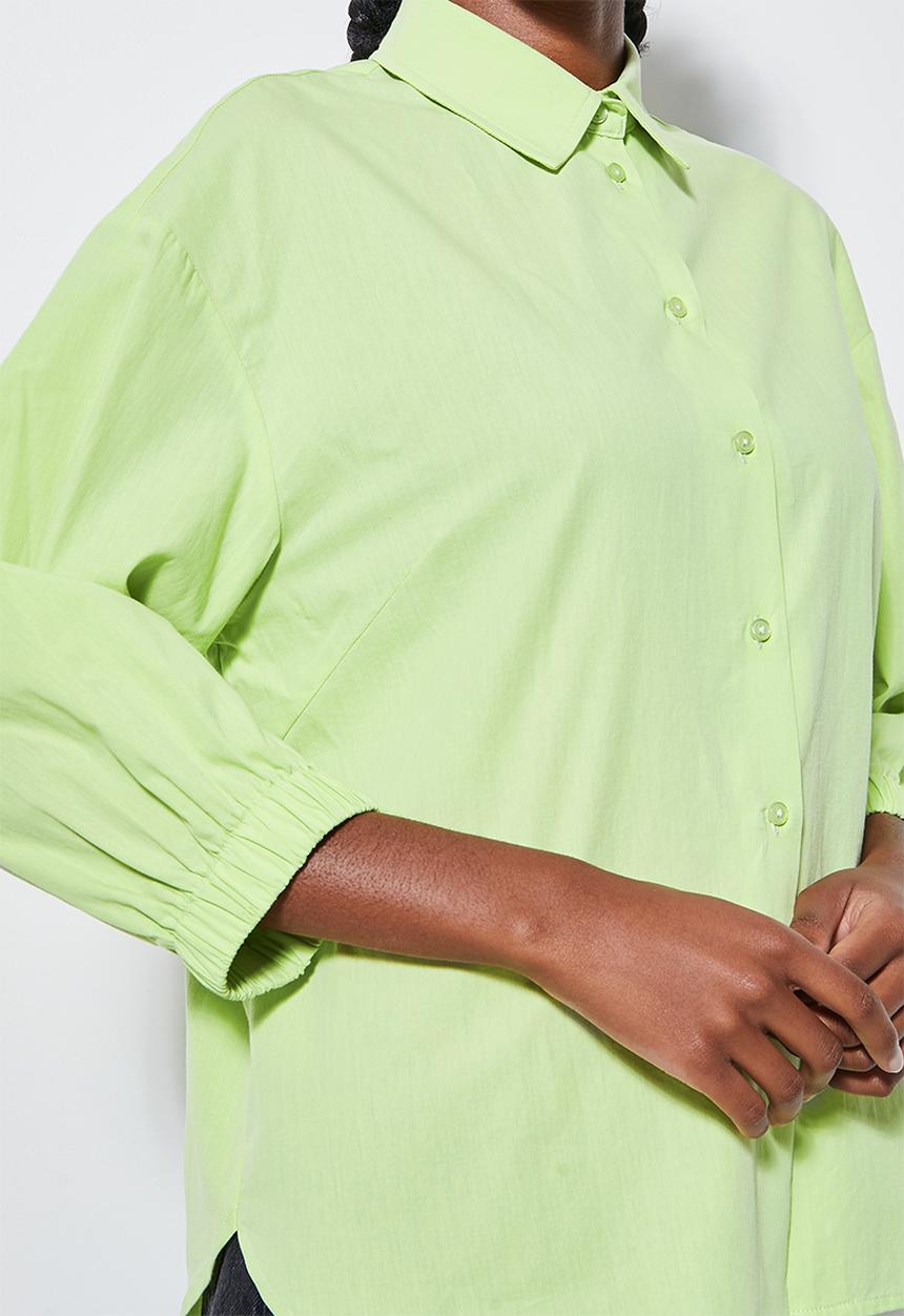 Superbalist - Cuff detail shirt - light lime