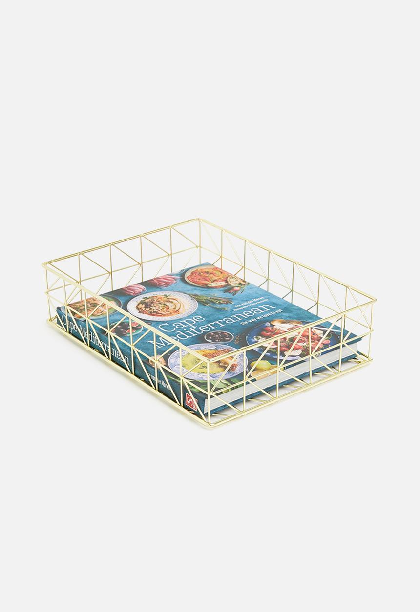 Fine Living - Contour wire file organizer - gold