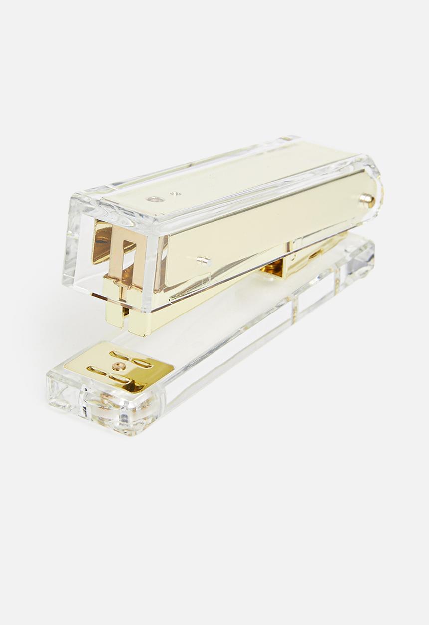 Fine Living - Acrylic stapler - gold