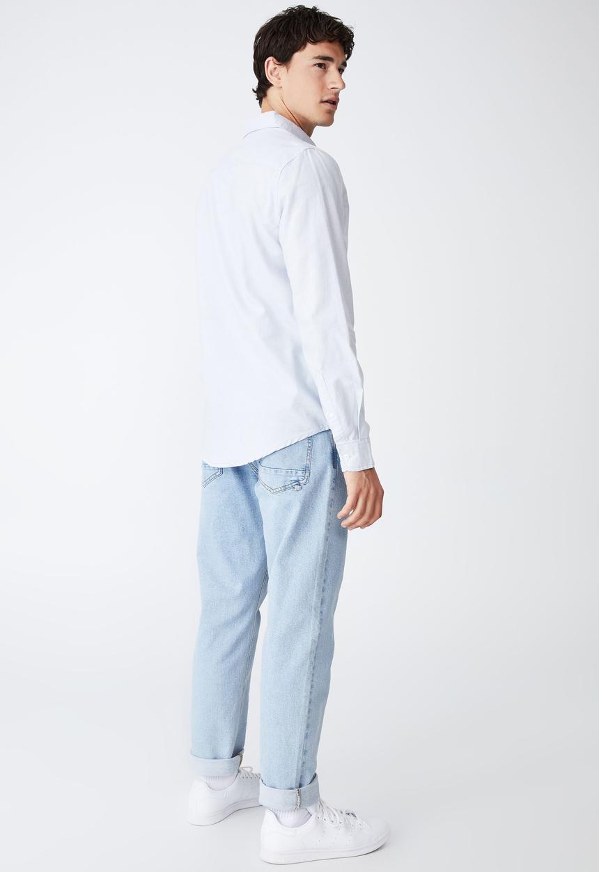 Cotton On - Mayfair long sleeve shirt - sky blue