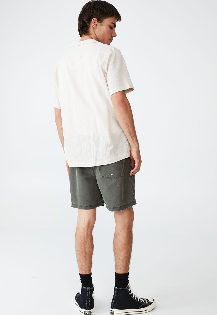 Cotton On - Riviera short sleeve shirt - light taupe