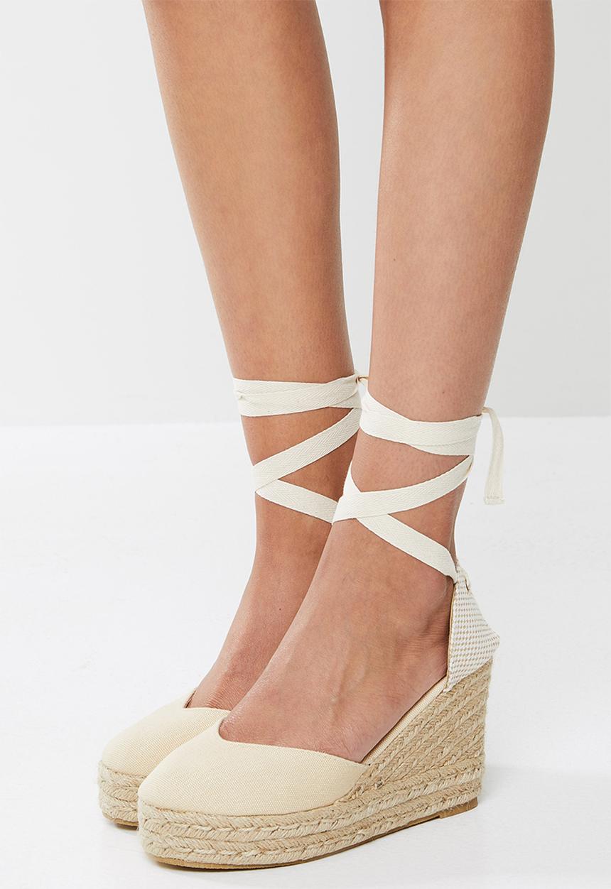 Superbalist - Shelly espadrille wedge - stone