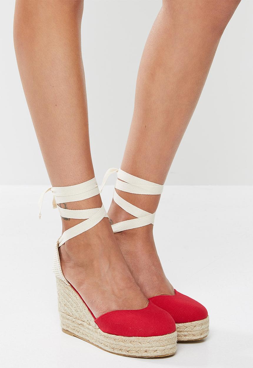 Superbalist - Shelly espadrille wedge - red