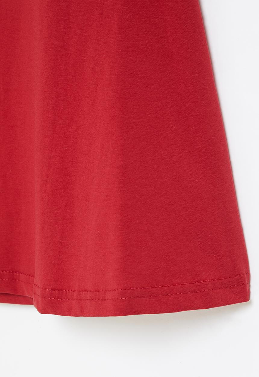 Rebel Republic - Girls short sleeve dress - red