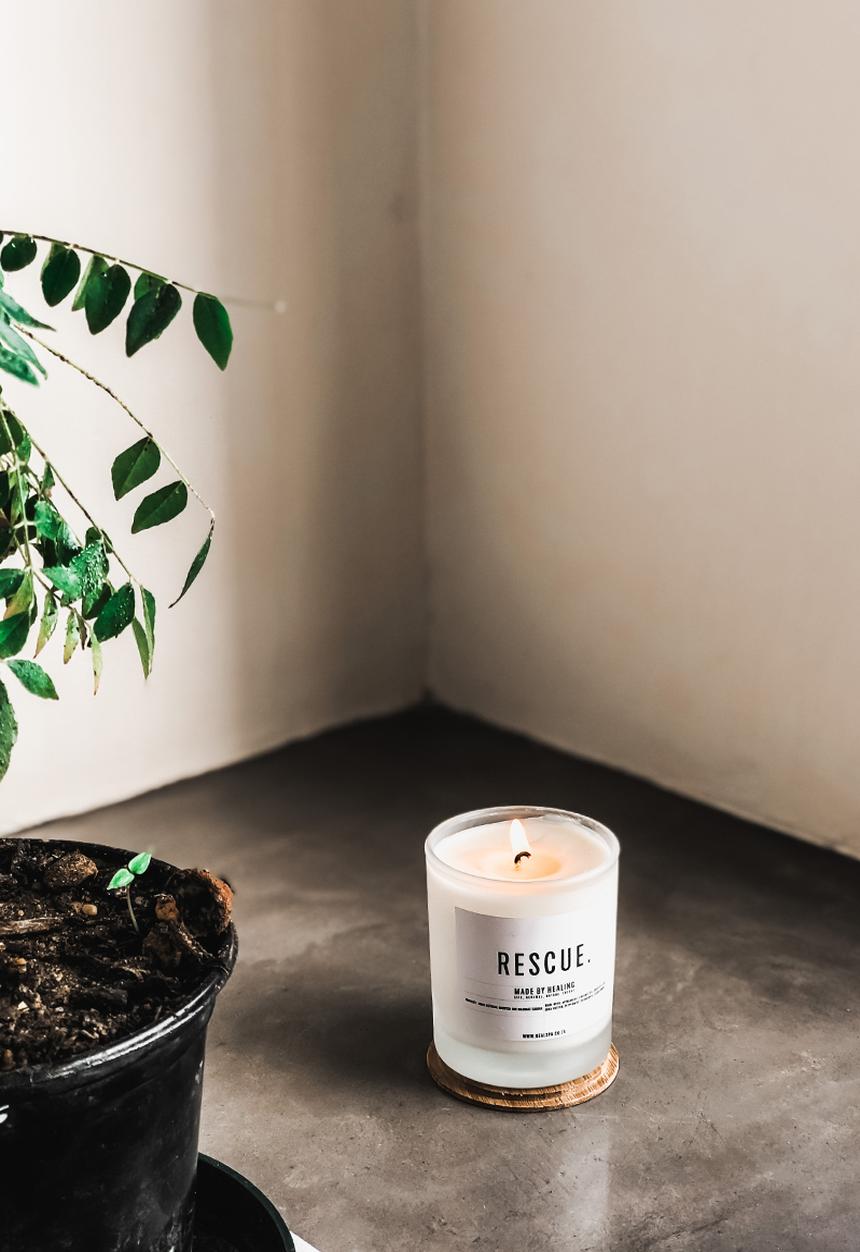 HEALING - Rescue 100% Natural Soy Massage Candle