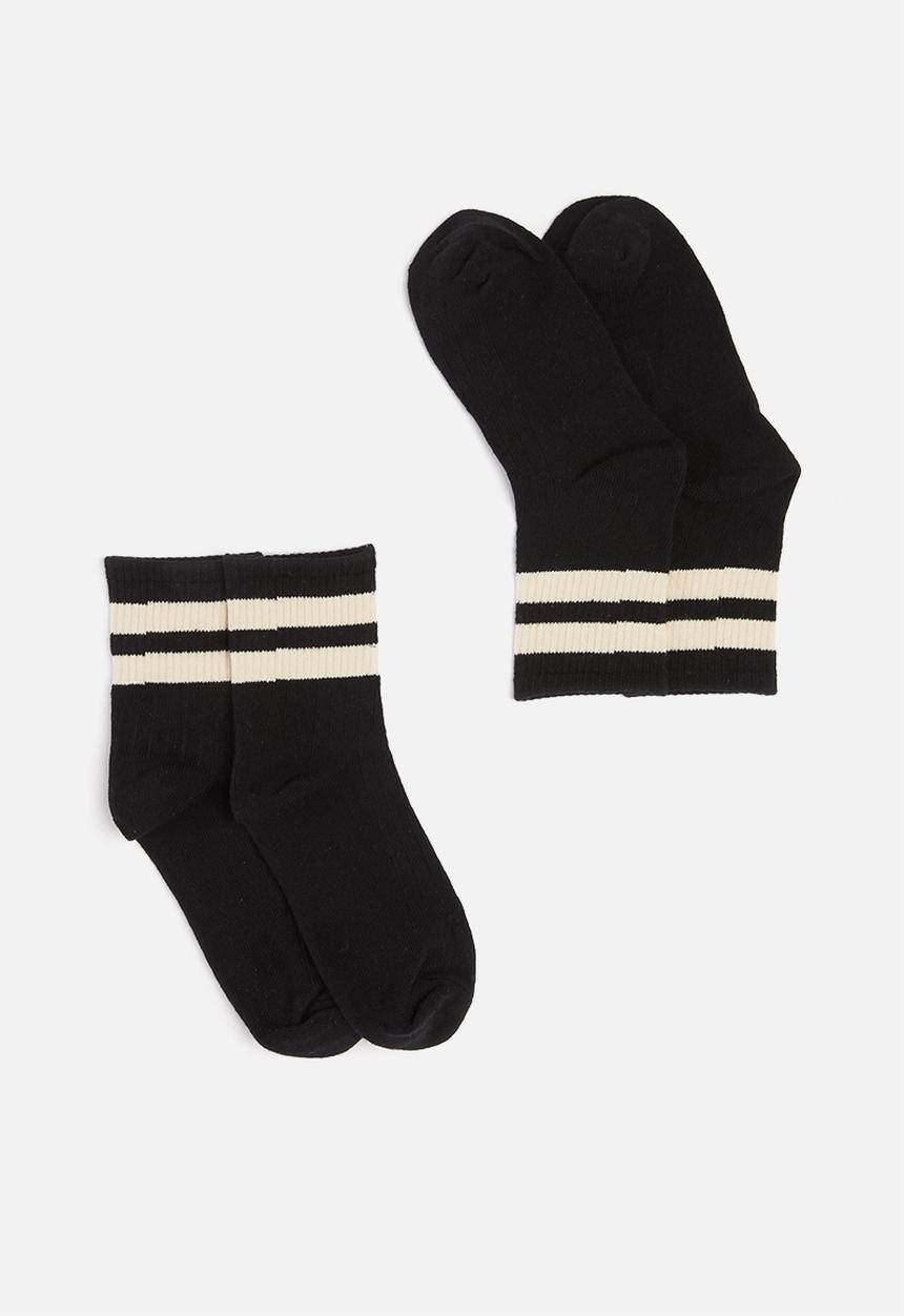 Pop Candy - Boys 2 pk socks - black