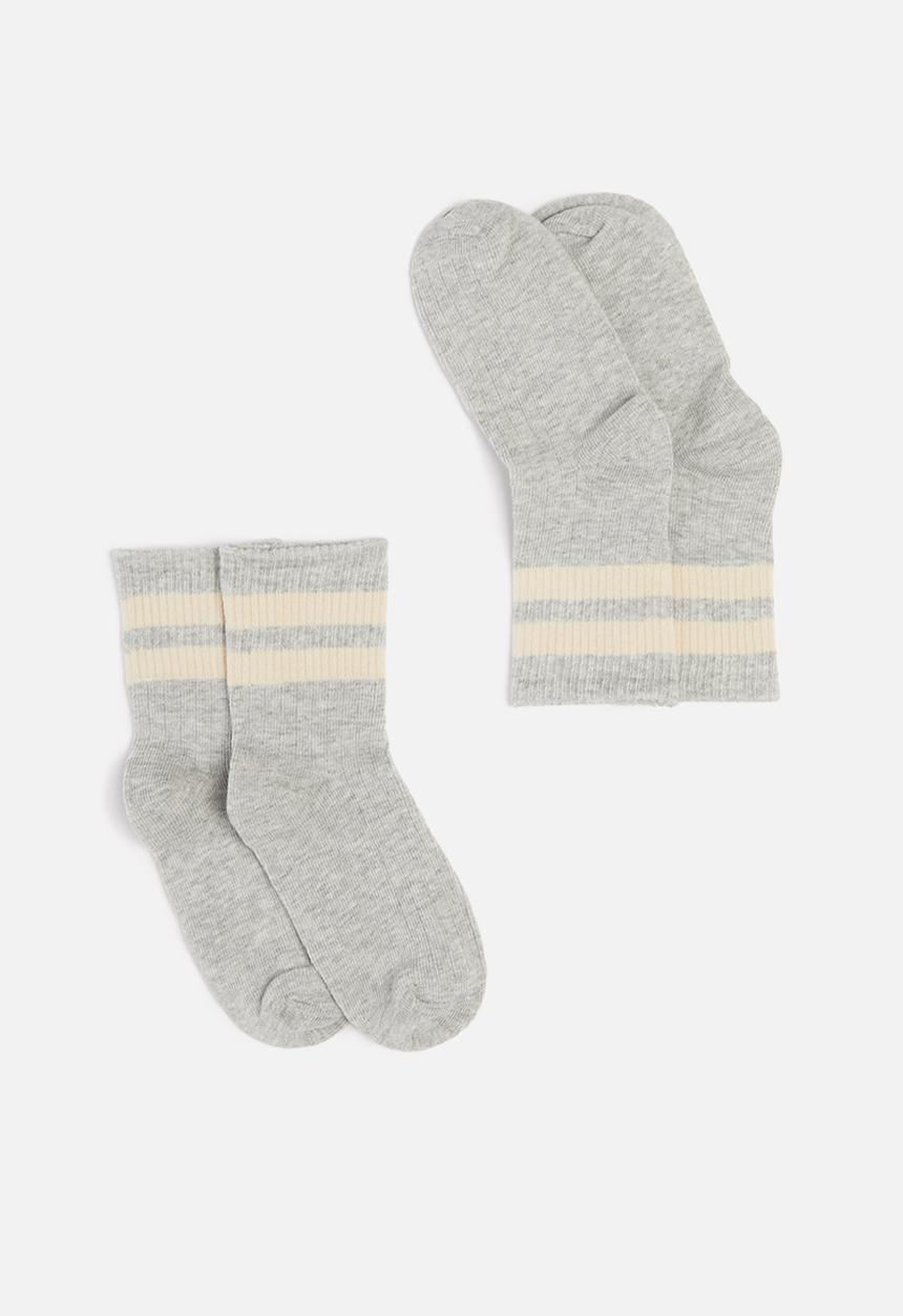 Pop Candy - Boys 2 pack socks - grey melange