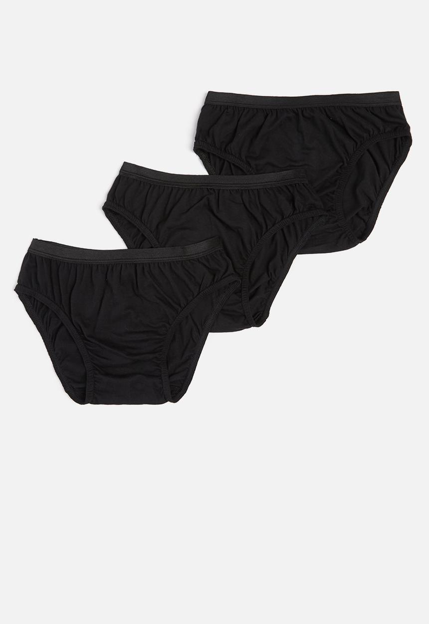 Superbalist - Boys 3 pack briefs - black