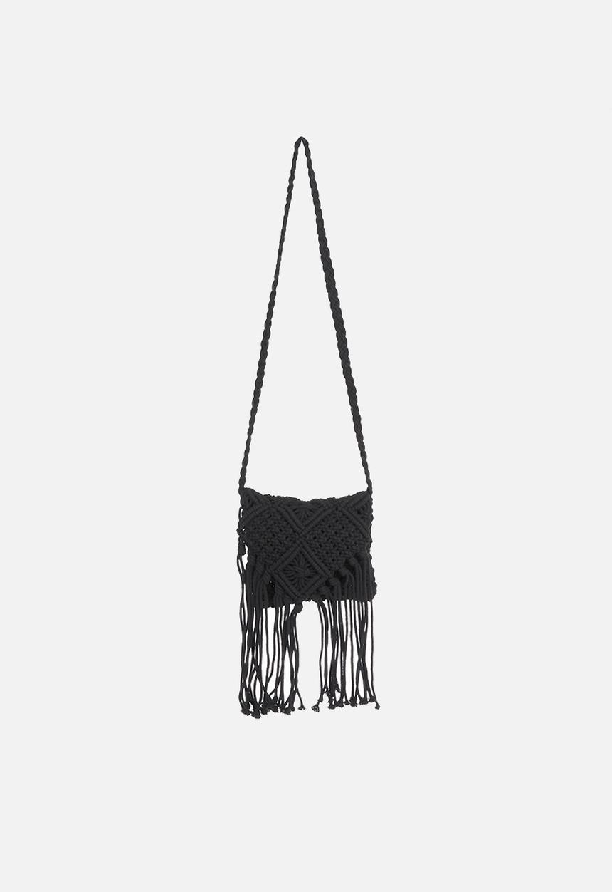 Rebel Republic - Crochet bag - black
