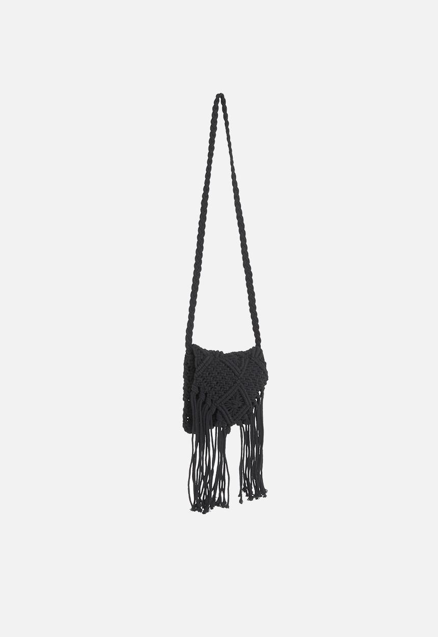 Rebel Republic - Crochet bag - black