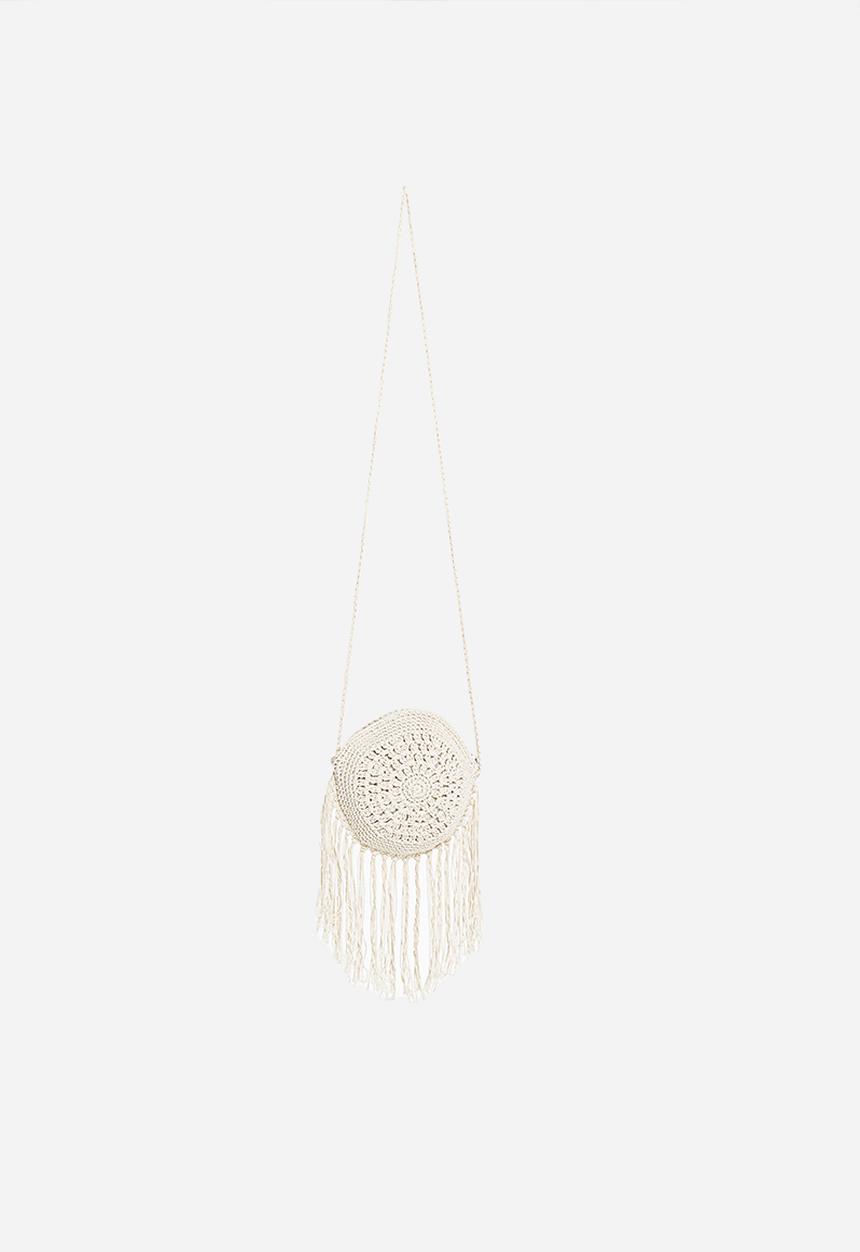Rebel Republic - Crochet cross body bag - beige
