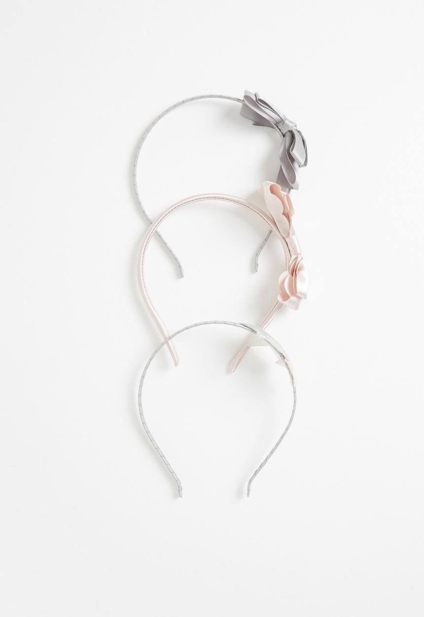 Pop Candy - 3 Pack alice bands - silver & rose gold