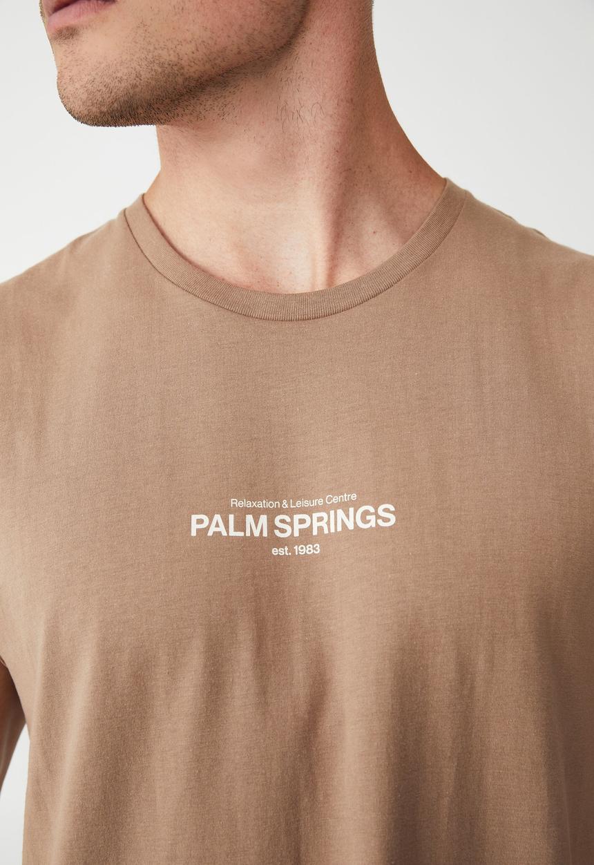 Cotton On - Tbar muscle - taupe/palm springs